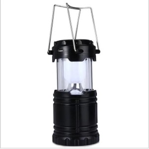 Classic Style 6 LEDs Rechargeable Hand Lamp Collapsible Solar Camping Lantern Tent Lights for Outdoor Lighting Hiking (Body Multi)