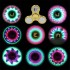 Cool coolest led light changing fidget spinners toy kids toys auto change pattern 18 styles with rainbow light up hand spinner (Options:Mix color send)