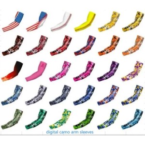 Elbow Knee Pads cancer pink us flag Youth & Adult Sizes Moisture Wicking Compression Arm Sleeve Over 100 Colors Available In Our Store (Black)