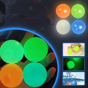 Ceiling Fidget Toys Luminous Glow Sticky Wall Ball In The Dark Squishy Anti Stress Balls Stretchable Soft Squeeze Adult Kids Toy Surprise wholesale (#mixed color)