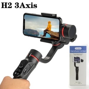 Stabilizers H2 3 Axis Handheld Gimbal USB Charging Video Record Universal Adjustable Direction Smartphone Stabilizer with Stand S2525