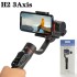 Stabilizers H2 3 Axis Handheld Gimbal USB Charging Video Record Universal Adjustable Direction Smartphone Stabilizer with Stand S2525