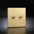 High Quality 86 Type Retro Champagne Gold Wall Lamp Brass Toggle Switch 1-4 Gang 2 Way Single Dual Control Light Switch 10A 220V