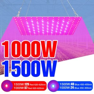 Grow Full Spectrum Plant Lamp UV Panel Phyto Bulb For Greenhouse wer Seeds LED Hydroponic Growth Light 1000W 1500W