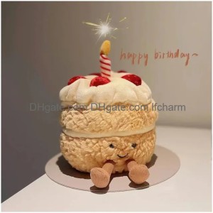 & Plush Animals Jelly C Birthday Cake Toy Doll Funny Cute Fun Pendant Gift Drop Delivery Toys Gifts Otbry (No logo label)