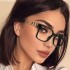 Sunglasses Retro Square Optical Eyeglasses Frames Brand Designer Women Fashion Anti Blue Light Pochromic Reading Glasses Degree 0 To 6