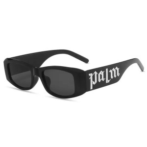 Frame Retro Small Women High-end Panel Design Letters Palm Angles Sunglasses for Men with Personalized Retro Glasses