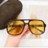 Falconer Black/Yellow Square Sunglasses for Men Fashion Glasses Designers occhiali da sole Sunnies UV400 Eyewear