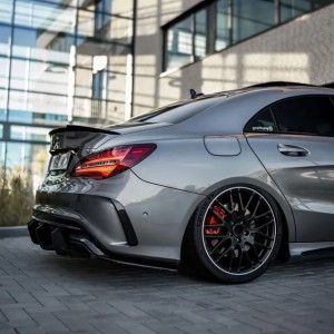 Car Rear Bumper Lower Diffuser Lip Body Kit For Mercedes Benz CLA Class W117 C117 CLA45 AMG Sedan 2016-2019