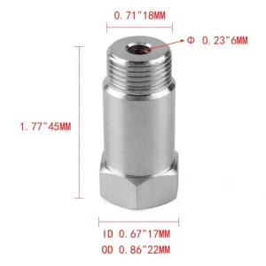 10-1PCS M18X1.5 Oxygen O2 Sensor Extender O2 Oxygen Sensor Spacer Car CEL Fix Check Engine Light Eliminator Adapter Converter