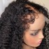 Edges Baby HD Lace Frontal Wig Remy Kinky Curly Simualation Human Hair Wigs for Women free shipping (Black) Edges Baby HD Lace Frontal Wig Remy Kinky Curly Simualation Human Hair Wigs for Women free shipping (Black)