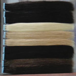 top grade Tape in hair extensions skin weft colors blonde remy hair 20pcs/bags Double Sides Adhesive human hair ZZ (Mix Color)