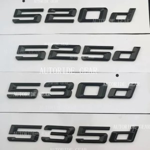 3D ABS Utor28 530D 520D 520I 535D 535I 540I 525D 530I Emblem Letters Sticker Car Trunk Badge For E39 F10 E60 F11 Accessories