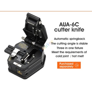 Fiber Optic FTTH Tool Kit with AUA-6C Fiber Cleaver Optical Power Meter 10MW Visual Fault Locator Wire stripper suit sale