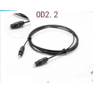 OD2.2 Fiber Optic Plated Digital Audio Optical Cable Toslink SPDIF Cord For DVD VCR CD Player HI-FI Speaker