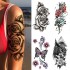 Temporary Tattoos Waterproof Temporary Tattoo Sticker 3D Lace Rose Flower Tattoos Line Lotus Body Art Arm Fake Sleeve Tatoo Women Men Z0403 Temporary Tattoos Waterproof Temporary Tattoo Sticker 3D Lace Rose Flower Tattoos Line Lotus Body Art Arm Fake Sleeve Tatoo Women Men Z0403