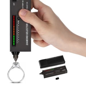 Diamond Tester Pen High Accuracy Diamond Selector Detector Jewelry Testing Tool with Case for Novice Expert 618