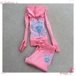 a Womens juicy tracksuit hoodie Women Embroidery Sports Suits Female Fitness Sportswear Suit high quality Hoodie Long Sleeve And Jogging 6ed (Size Size Guide)