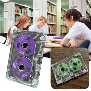 Double sided metal hole magnetic tape 50 minute transparent blank recording suitable for various recording devices 241209