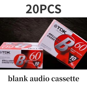 20 Pc high-quality standard cassette blank tape player for 60 minutes of magnetic audio tape recording used for voice and music recording 241209