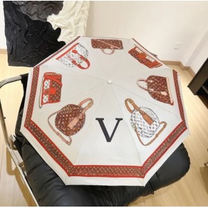 designer luxury fashion Umbrellas Simple Star Hipster Automatic Folding Designer Top Quality Outdoor Travel Luxury Multifunction Sun L letter logo (PIC)