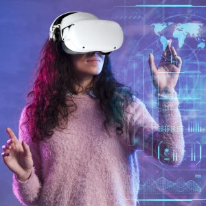 VR Glasses 3D Glasses 2023 For Oculus Quest 2 Battery Pack 5300mhA Elite Strap with Halo VR Power Bank for Meta 2 S2411286