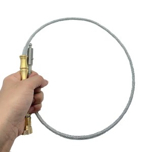 New Portable Wire Whip Waist-wrapped Self-defense Quick Insertion Flexible Concealed Tactical Whip Vehicle-mounted Outdoor Sports