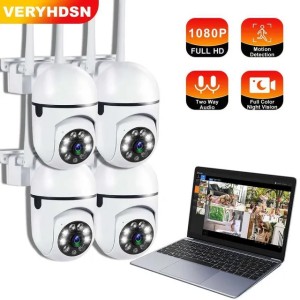 5G 1080P Cameras Wifi Video Surveillance IP Outdoor Security Protection Monitor 4.0X Zoom Home Wireless Track Alarm WaterproofC250526