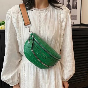 Luxury Chain Waist Bag Fanny Pack Fashion Leather Lady Waist Pack Handbag Designer Woman Crossbody Chest Bag New Female Belt Bag G250723