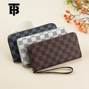 TB BHULAMTE Designer Bag 2025 Luxury Bag New Unisex Wallet Long Zipper Printed Wallet Factory Wholesale Checkered Wallet