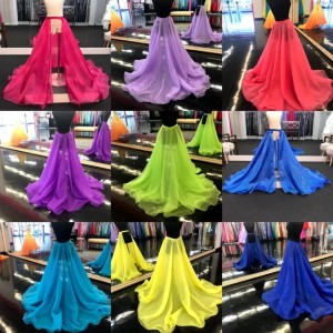 Buyers' PicksPetticoats Detachable Over Skirt Organza Overskirt Train 200 Colors Any Size Girl Lady Women Adult 3-Layers Bridal Long Train Wedding Skirts Photo Shoot Custom (Yellow)