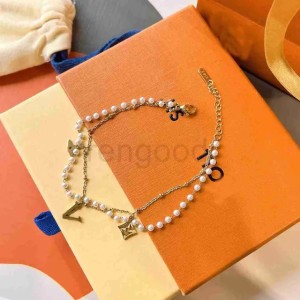 Designer Women 18K Gold Plated Stainless Steel Anklets classic Four-leaf clover Anklets Fashion Wedding Jewelry Accessories 5 styles