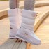 White Women Winter Shoes Warm Plush Mid-calf Waterproof Rubber Non-slip Platform Snow Boots Female Plus Size 42 (Size Size Guide) White Women Winter Shoes Warm Plush Mid-calf Waterproof Rubber Non-slip Platform Snow Boots Female Plus Size 42 (Size Size Guide)