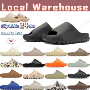 Buyers' PicksDesigner Men Women Slides Slippers Sandals KW Onyx MX Cinder Sand Bone Resin Stone Sage Slate Grey Vermilion Slide Slipper Mens Womens Shoes Summer Beach Slipper36-47 (Size Size Guide)