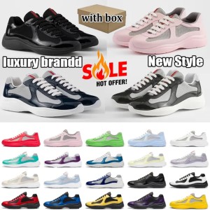 Designer American cup Casual shoes low red Sneakers Luxury Trainers Americas sneaker Rubber Fabric Outdoor Comfortable shoes Walking shoes size 35-48 (Size Size Guide)