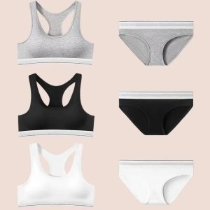 Underpants designer womens underwear clothing quality sports underwear bras sets cotton black gray soft breathable fashion shorts letters wide band letter pants