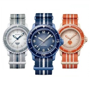 The new XS.WATCH co-branded Fifty Fathoms series watches for men and women