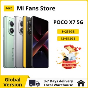 POCO X7 Global Version Smartphone Dimensity 7300-Ultra 6.67 1.5K AMOLED Curved Display 45W Turbo Charging NFC