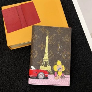 takashi murakami wallets for man women High quality Classic Designer Card Holder PASSPORT COVER Fashion Brand Fashion Credit Credit card cover Couple Family Travel