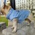 Designer Dog Winter Vest with Thickening Lining, Waterproof Ultra Warm Dog Winter Coat Windproof Zippered Jacket Breathable Soft Dog Coat for Small Medium Dogs L A149 (Blue)
