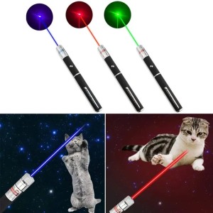 Interactive Cats Laser Pointer - High Power Red Dot Light Pointer for Pet Cat Exercise, 5mW LED Laser Pen Toy - Safe & Engaging Playtime (Multi)