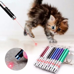 Cat Laser Pointer Toy: 2-in-1 Red Light Beam Pen with White LED for Pet Play & Exercise - Lightweight for Daily Use