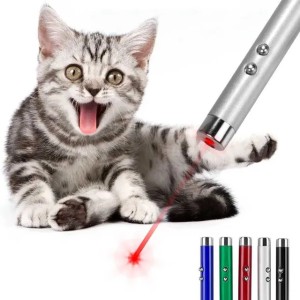4mW Laser Sight Tactical Pen With Red Laser Pointer And White LED Torch Flashlight Childrens Game Cat Toy Laser No Battery B240801