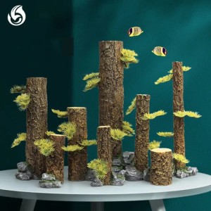 Simulation Tree Trunk Sinking Wood Driftwood Fish Tank Decorations aquatic plants Root Rainforest Forest Aquarium Accessories 240723