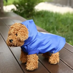 Hot Sales !!! New Pet Dog Waterproof Rain Proof Hooded Raincoat Elastic Band Breathable Jacket