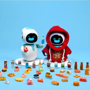 Compatible with Eilik Robot Pet 1PC Clothes & 20PCS Mini Toy Accessories (Only Includes Clothing and Toys, Not Includes Robot) (Default)