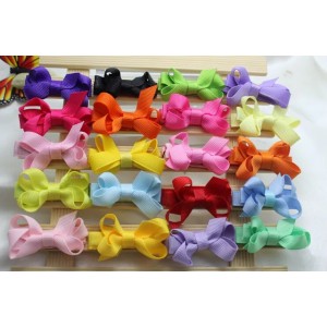 Alligator Hair Clips: Mini Ribbon Bow Hair Clips for Baby Girls, Fully Wrapped, High-Quality Ribbon-Lined Hairpins, Lightweight for Daily Use