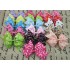 Ribbon Hair Bows for Baby Girls and Children, Boutique Hair Accessories, No Clip, 16 Pieces