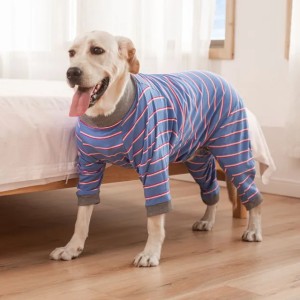 Dog Garments Winter Warm Fleece Pet Pajamas: Big Dog Clothing Four-Legged Jumpsuit for Large Dogs, Post-Operative Suit 2XL-6XL