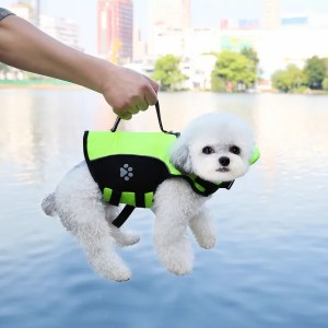 New Pet Swimming Suit All Seasons Carried Vest Type Can Be Towed Dog Life Jacket